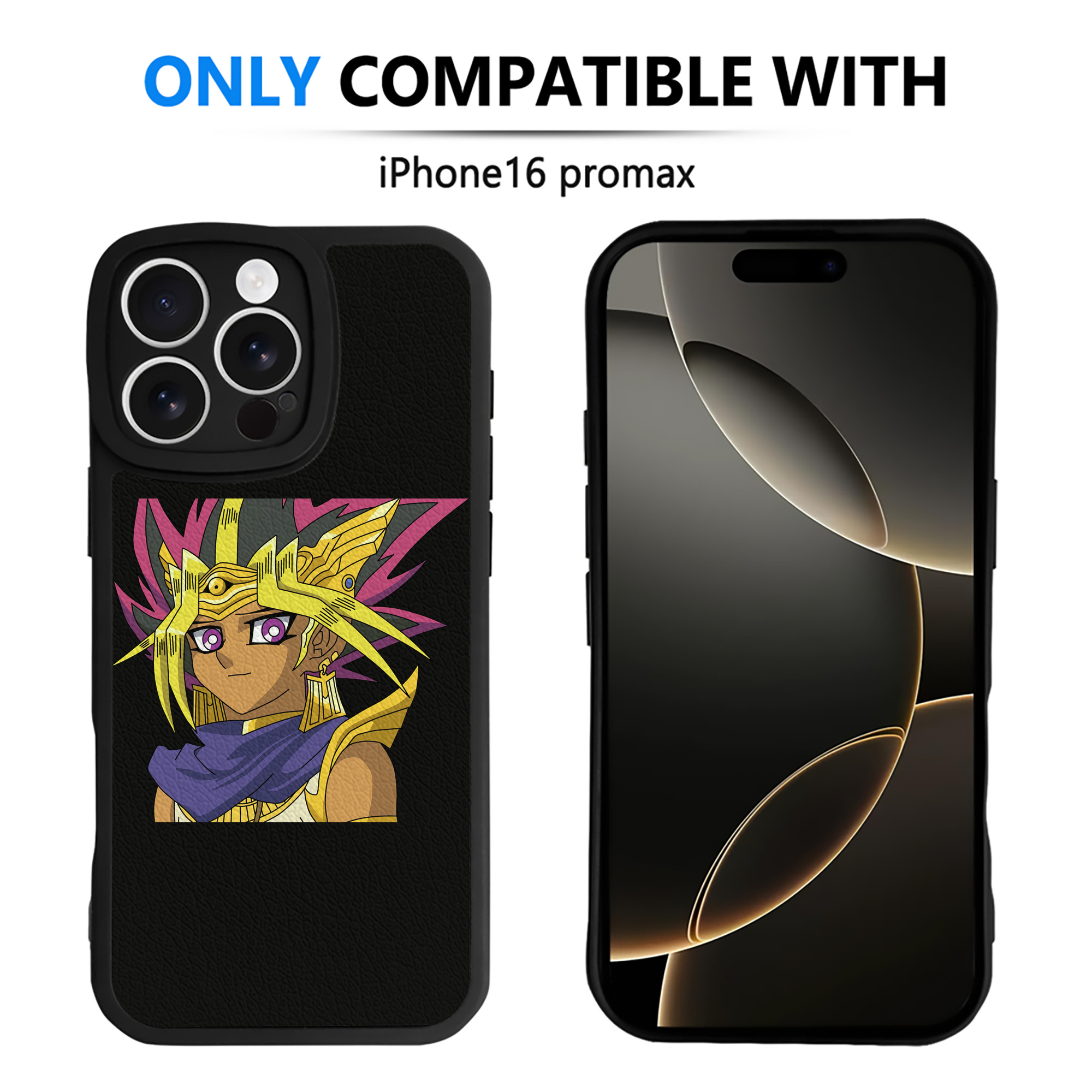 遊☆戯☆王 Yu-Gi-Oh! 【iPhone 16シリーズ対応】シリコンスマホケース（レザー調） 材質：シリコン